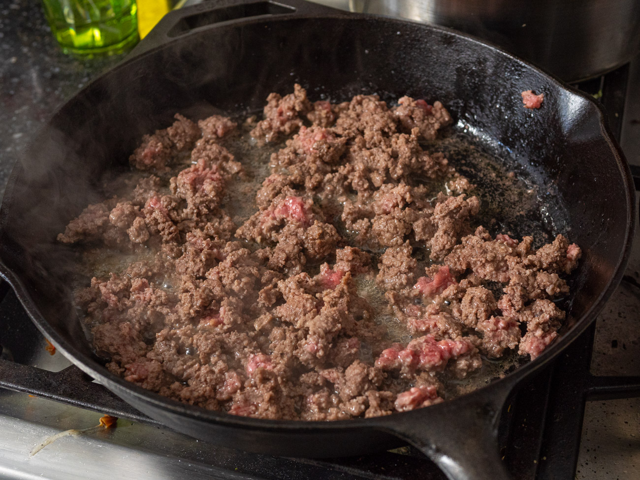 browned ground beef
