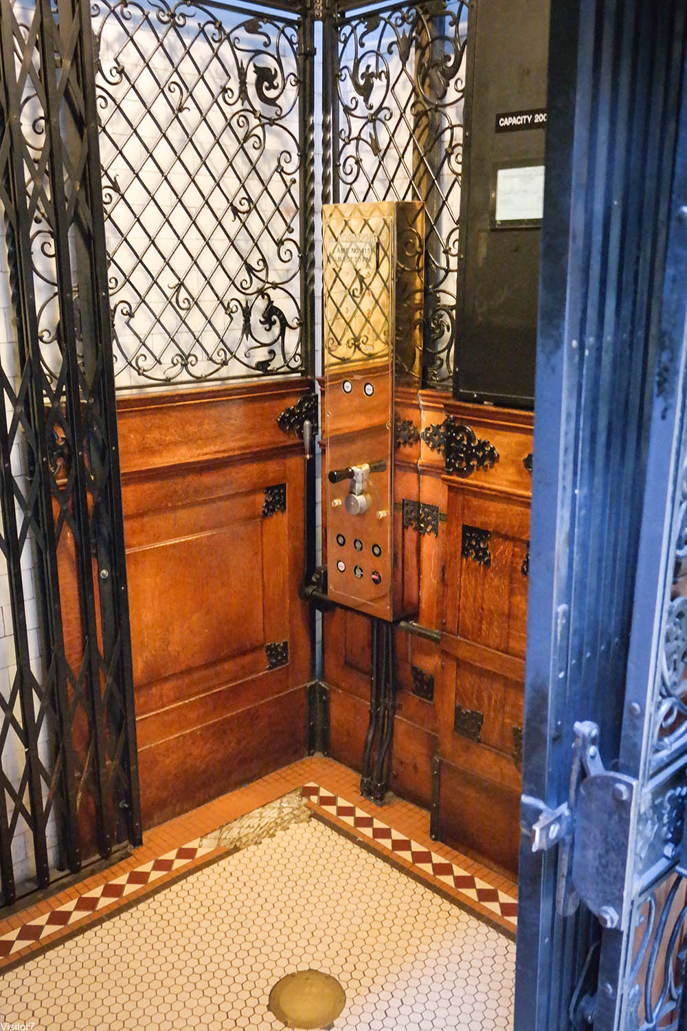 Bradbury Building elevator interior