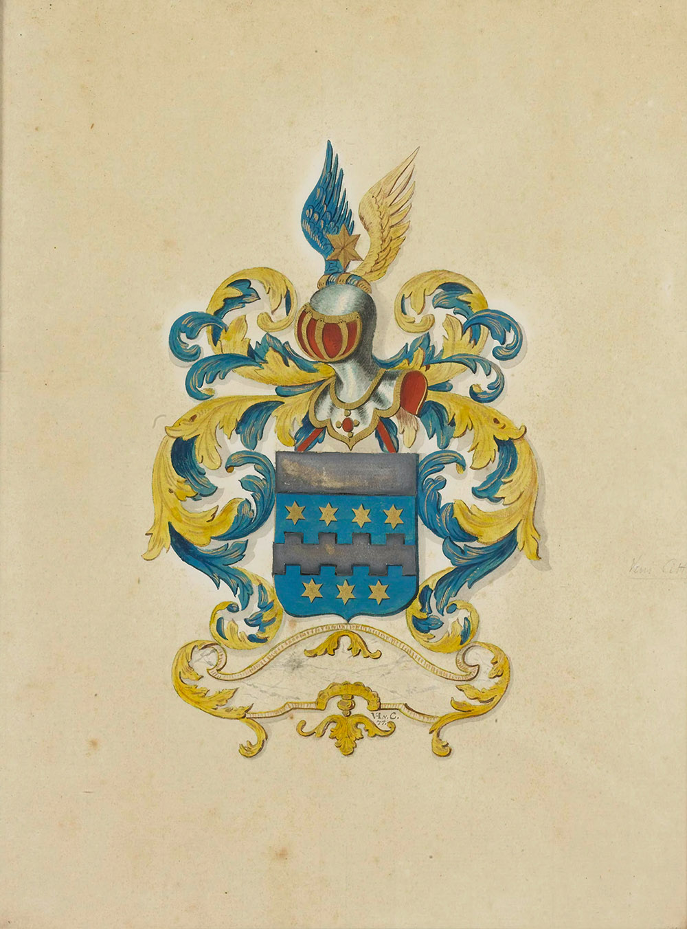 historical coat of arms of Citter family