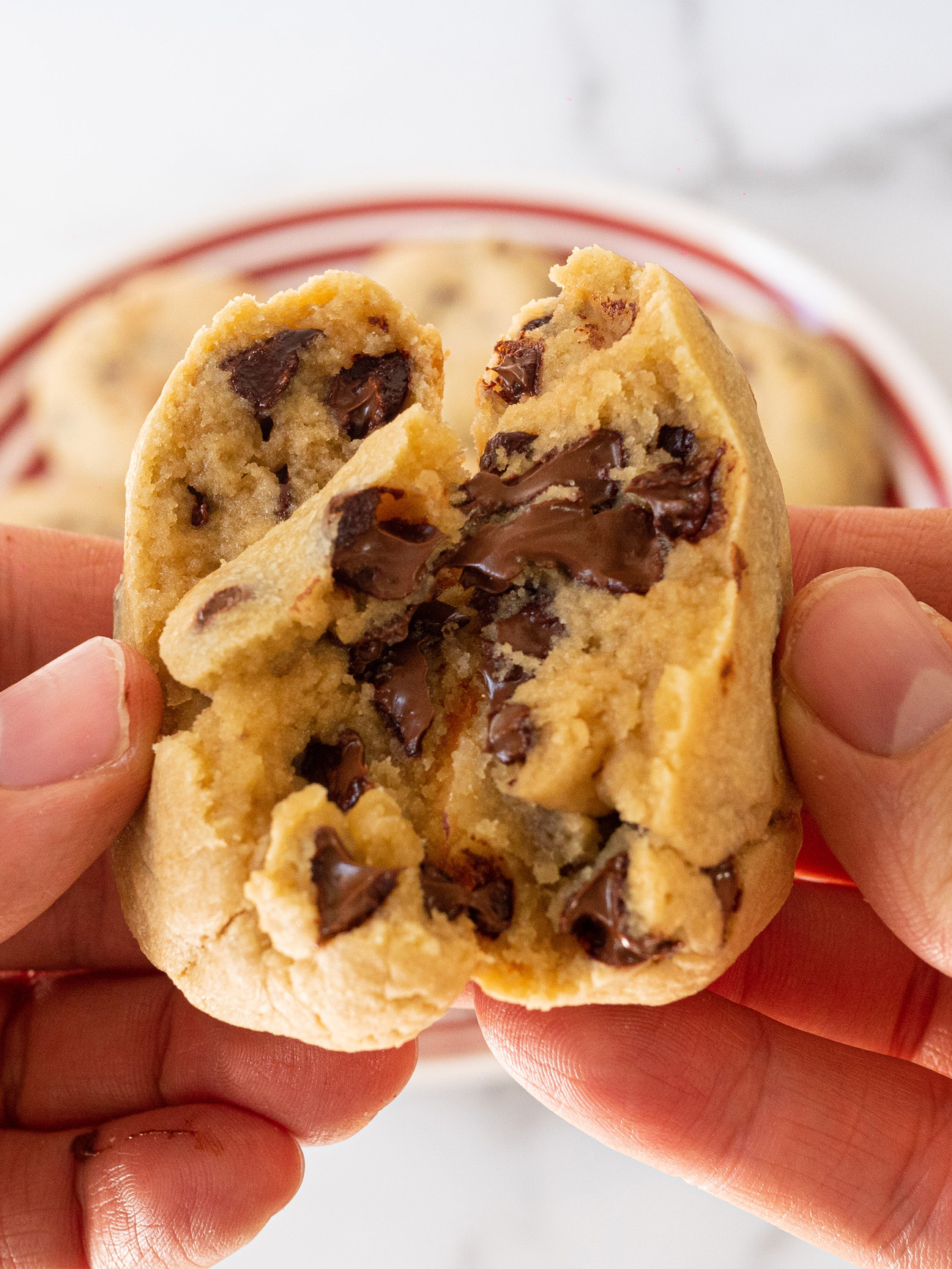 Cookie Dough Stuffed Chocolate Chip Cookies