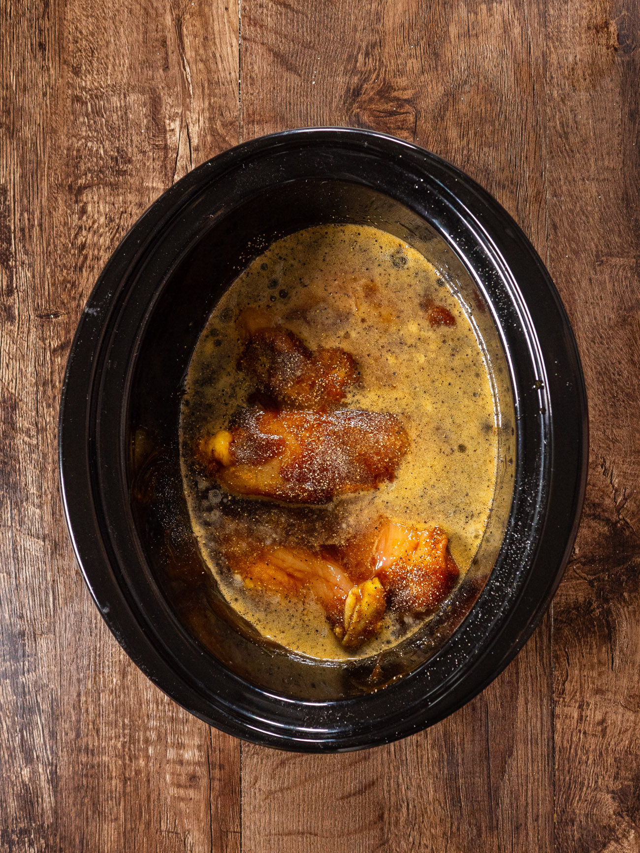 making Crock Pot Root Beer Chicken