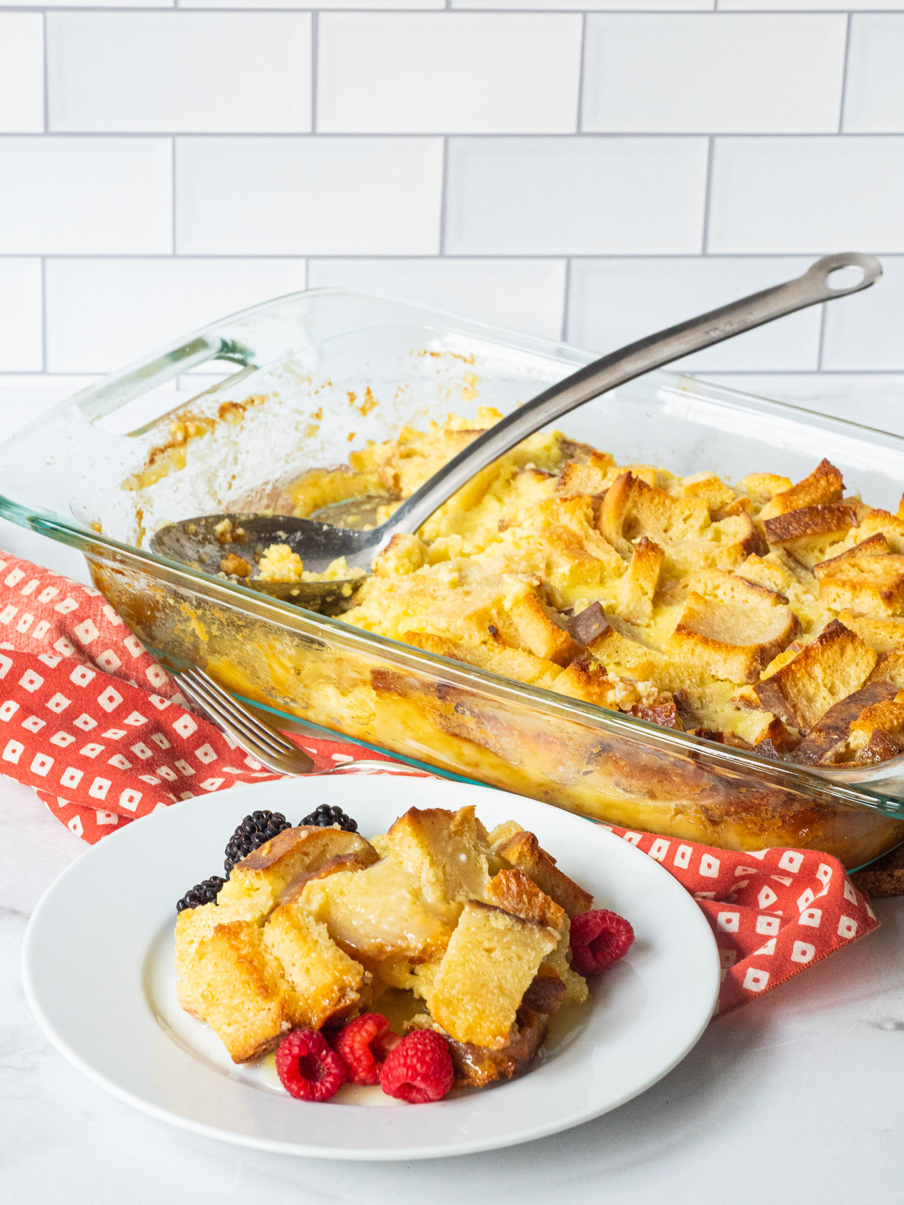 White Chocolate Bread Pudding