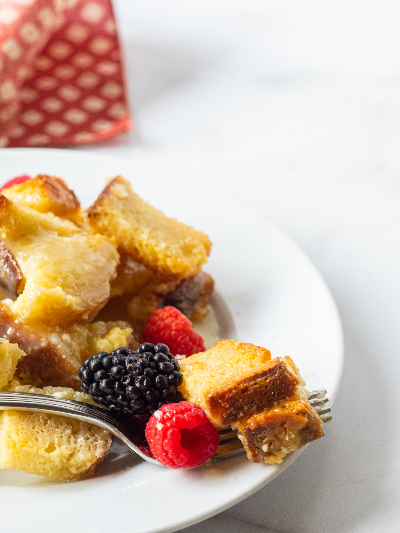 White Chocolate Bread Pudding