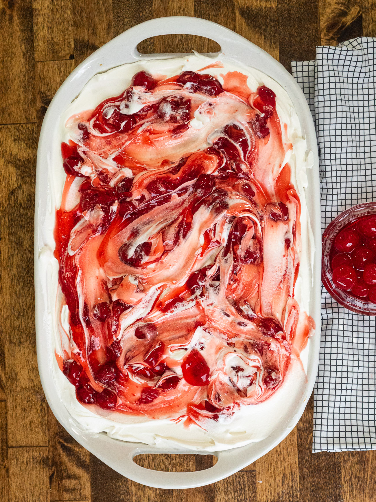 Cherries in the Snow Poke Cake