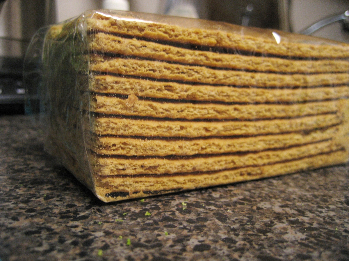 stacked graham crackers on a countertop