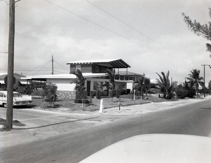 1960s suburban house exterior