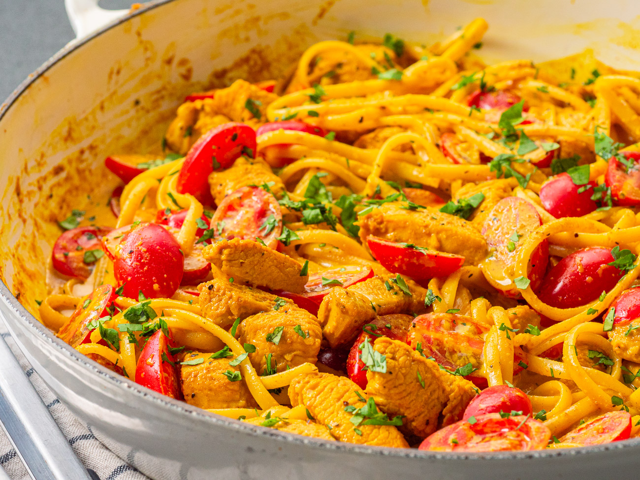 Chicken Curry Spaghetti 