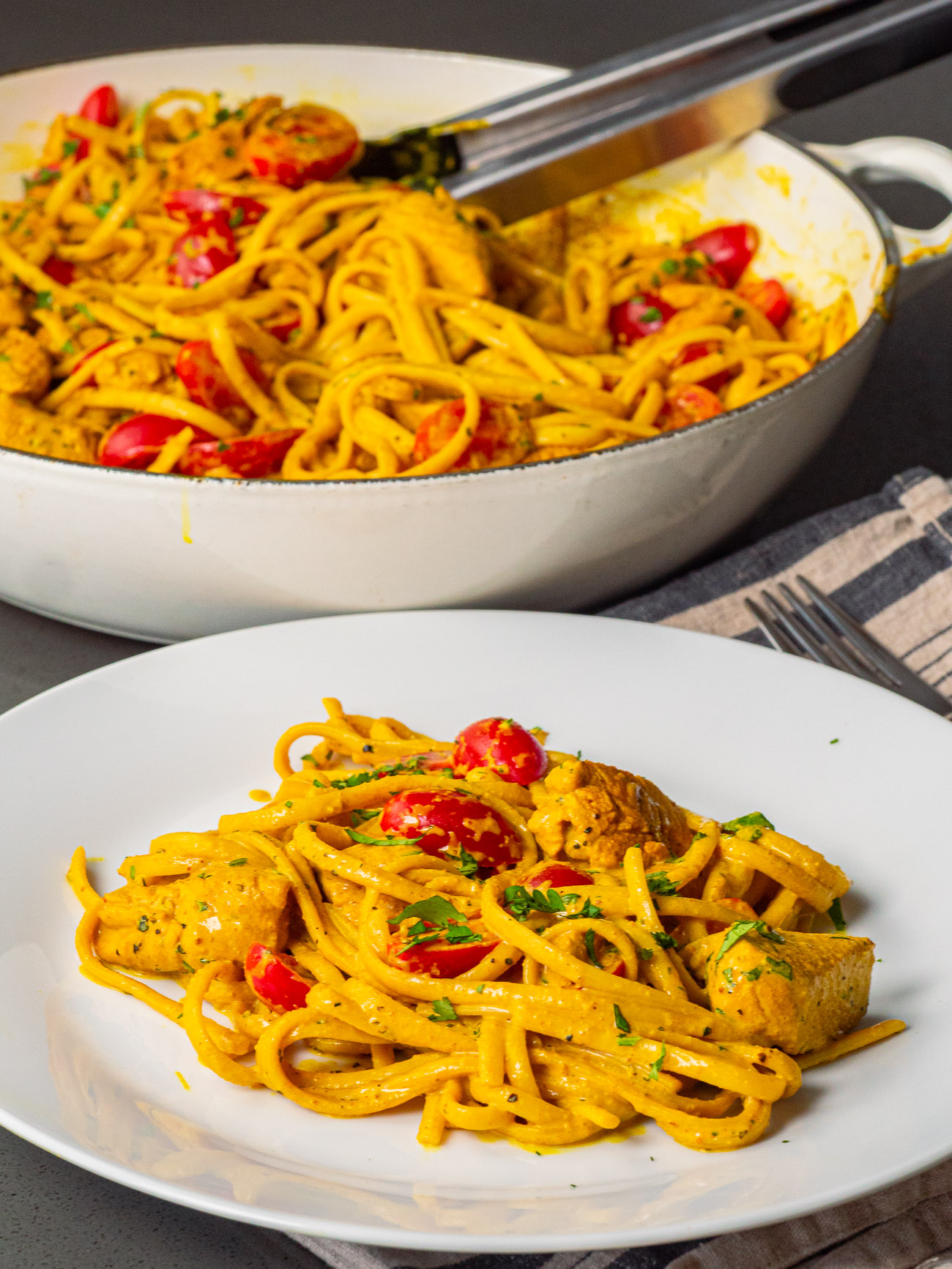 Chicken Curry Spaghetti 
