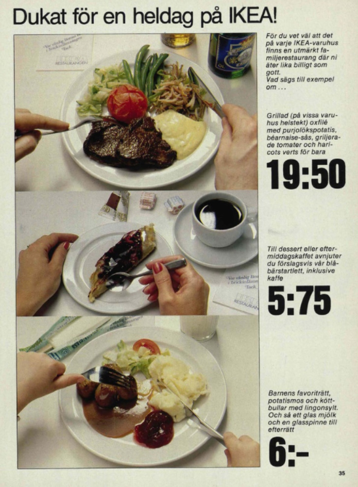 1980 IKEA catalog cafe page