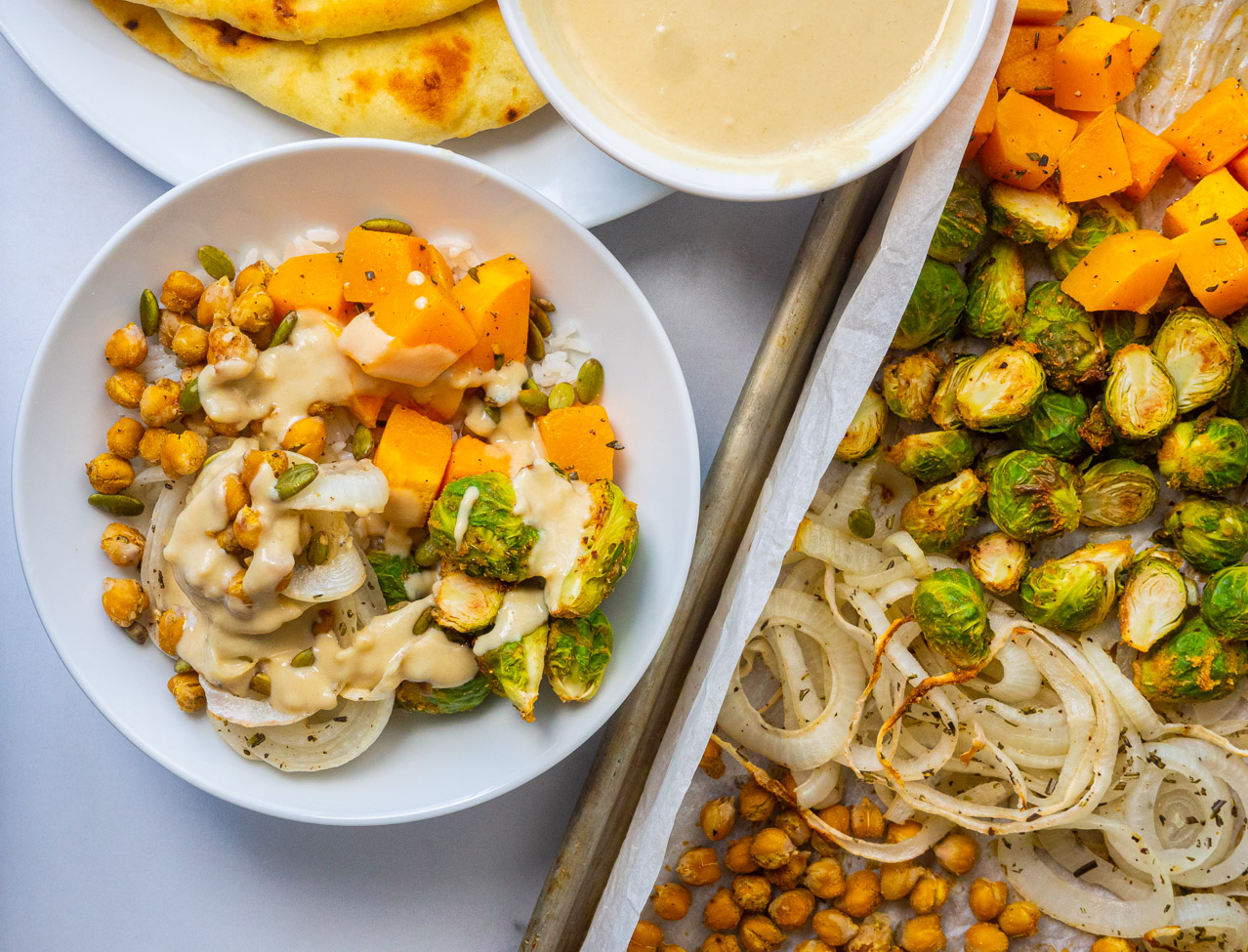 Fall harvest sheet pan dinner