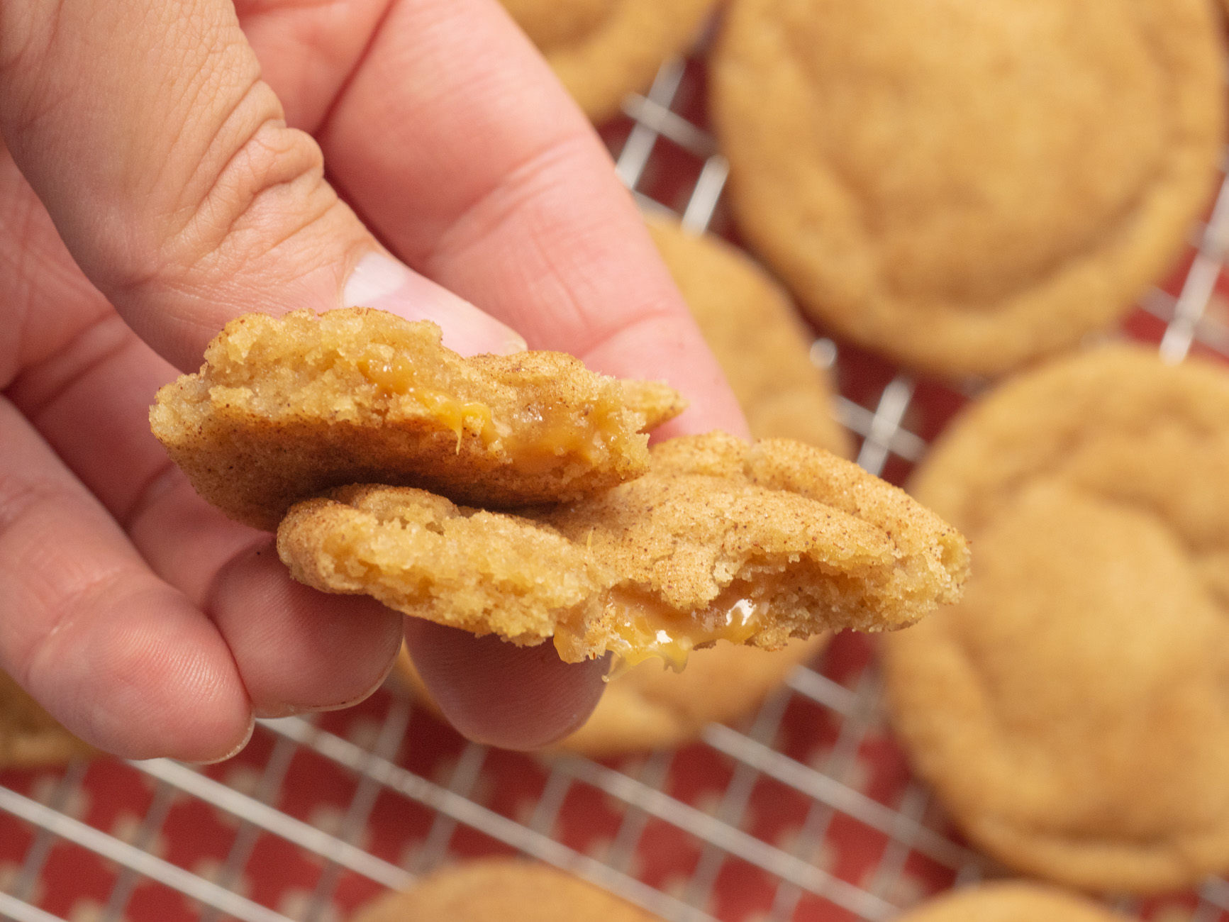 Caramel snickerdoodles