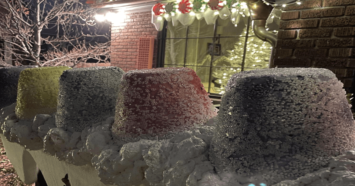 Life-size gingerbread house