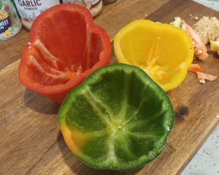 Hollowed Out Peppers