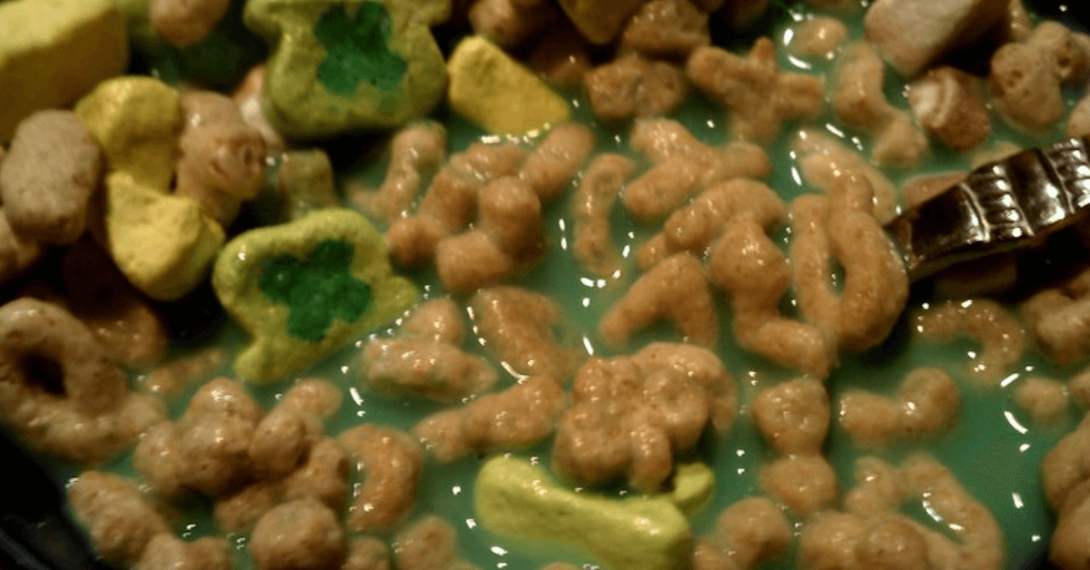 Green milk cereal