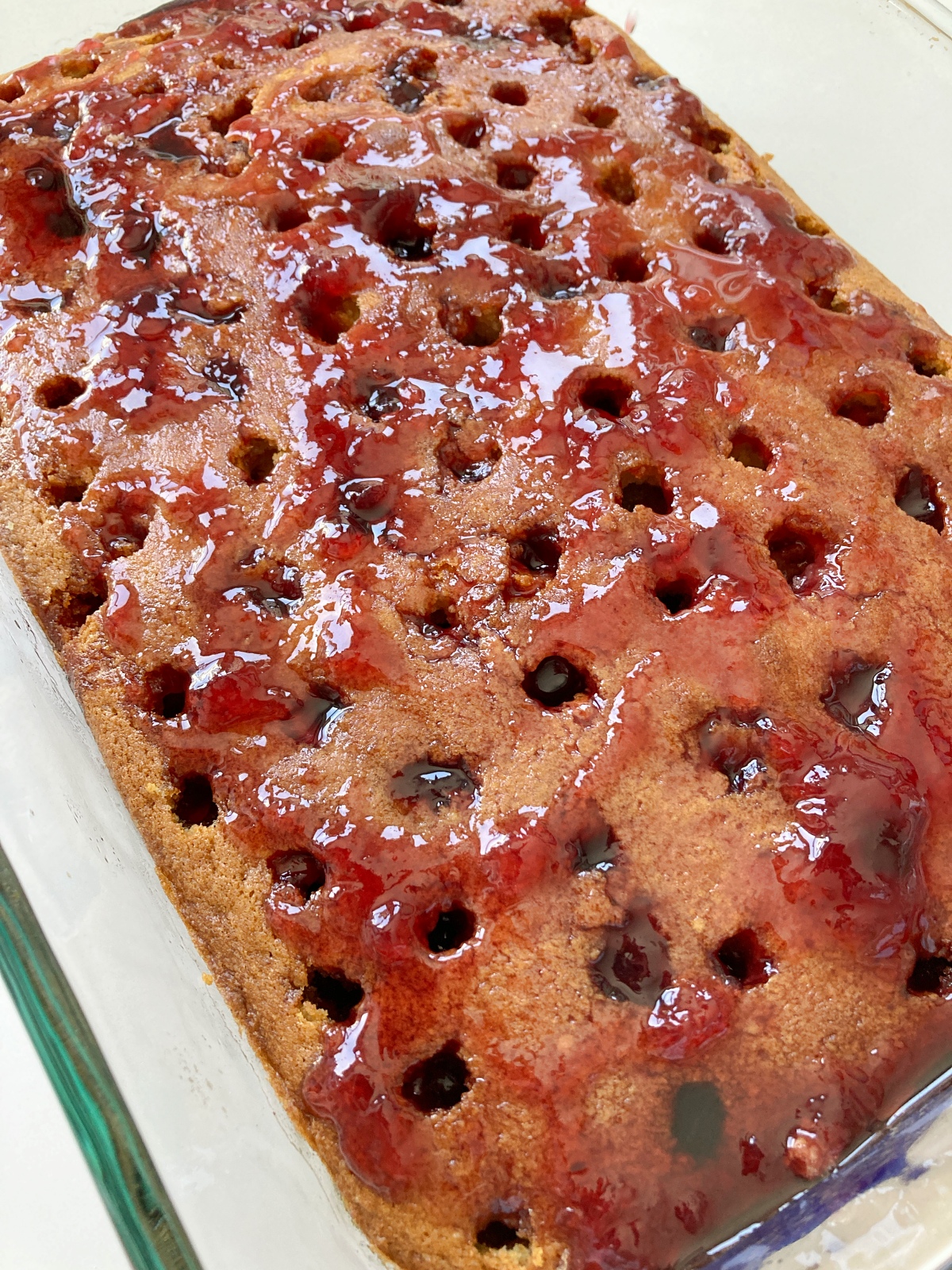Blackberry Poke Cake