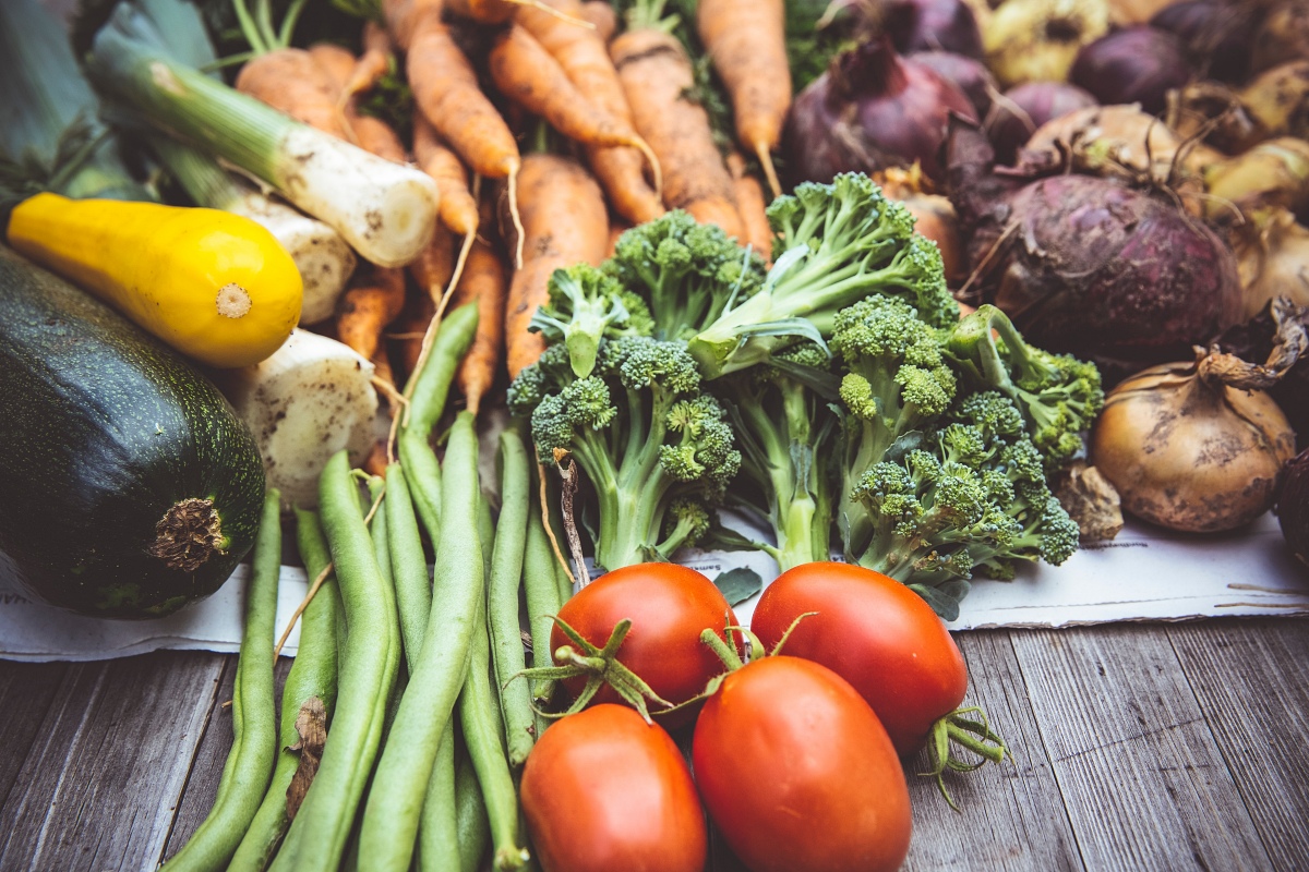 variety of fresh produce