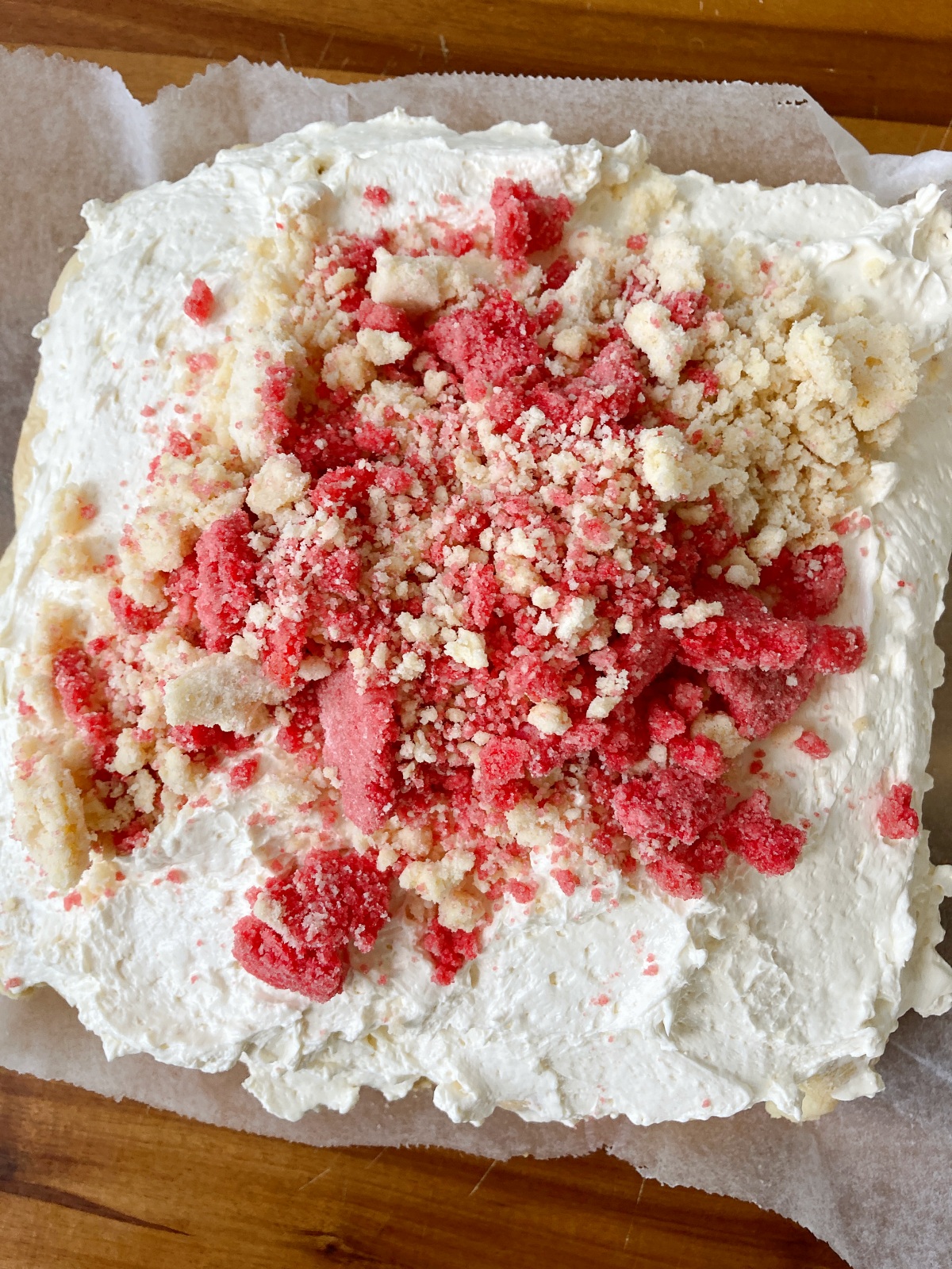 Strawberry Shortcake Squares