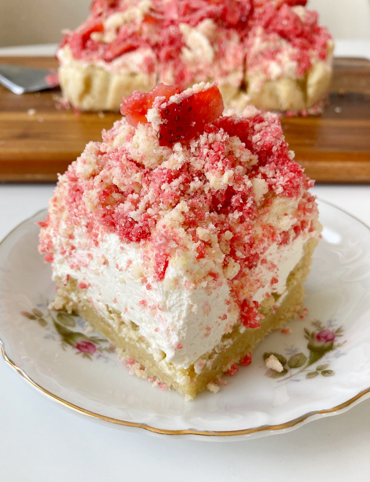 Strawberry Shortcake Squares
