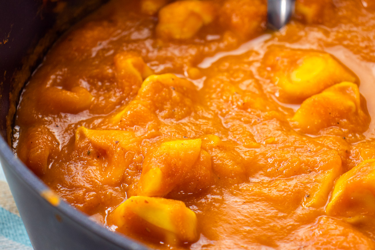 Pumpkin Soup with Tortellini
