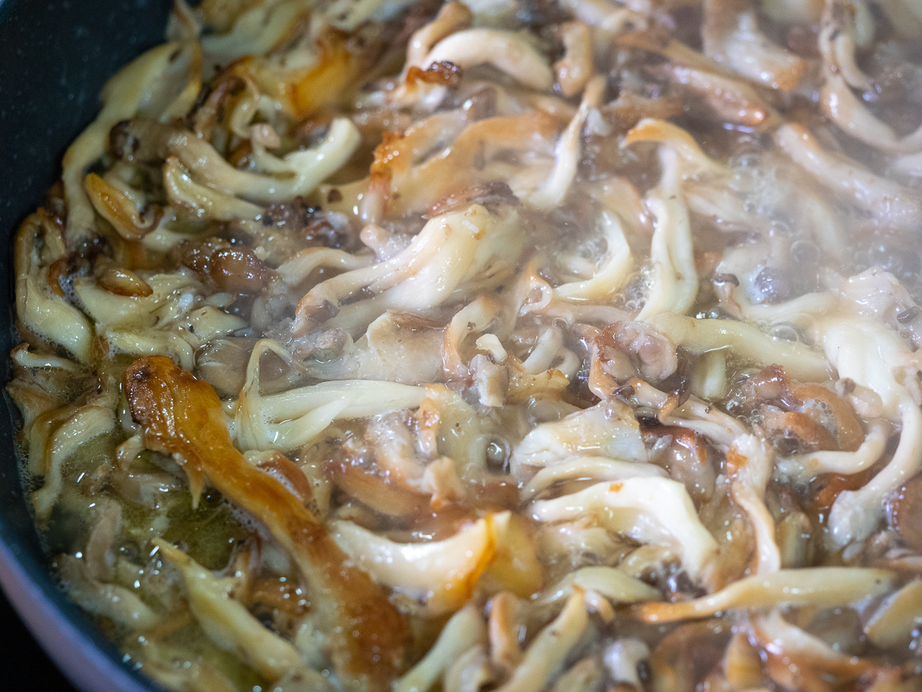 Mushroom and White Wine Brussels Sprouts
