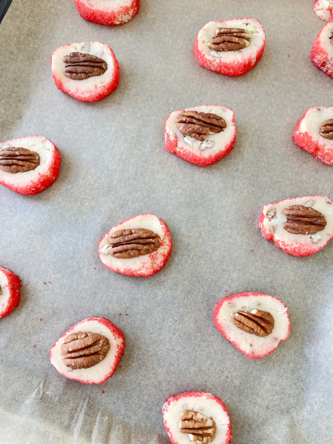 Pecan Cream Cheese Christmas Cookies