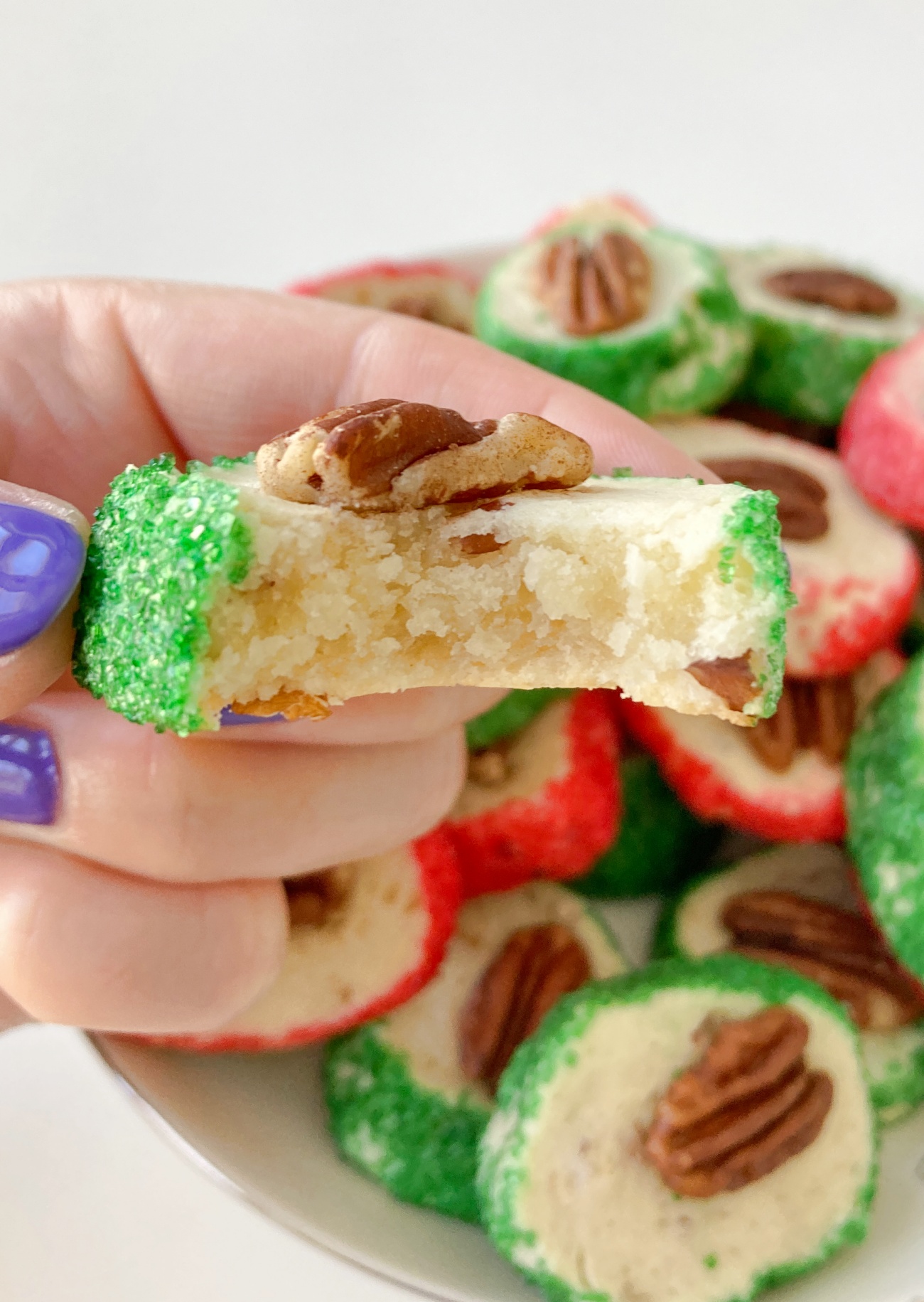 Pecan Cream Cheese Christmas Cookies