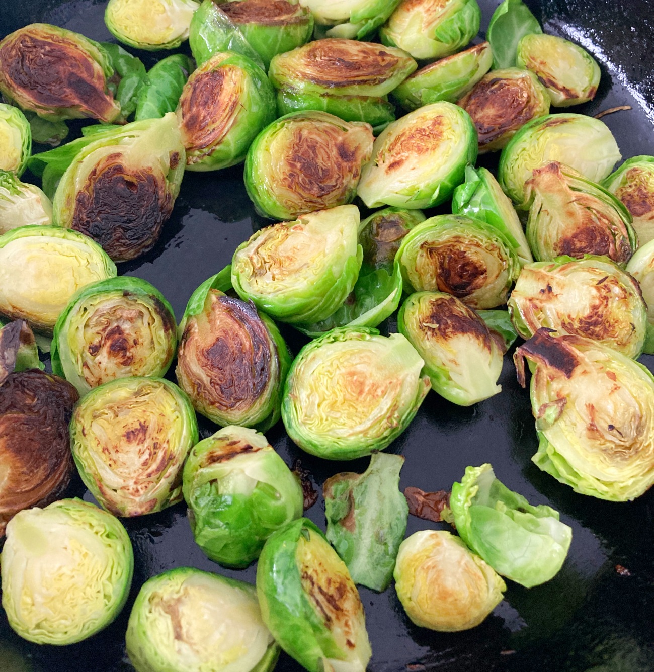 Sweet and Spicy Stovetop Brussels Sprouts