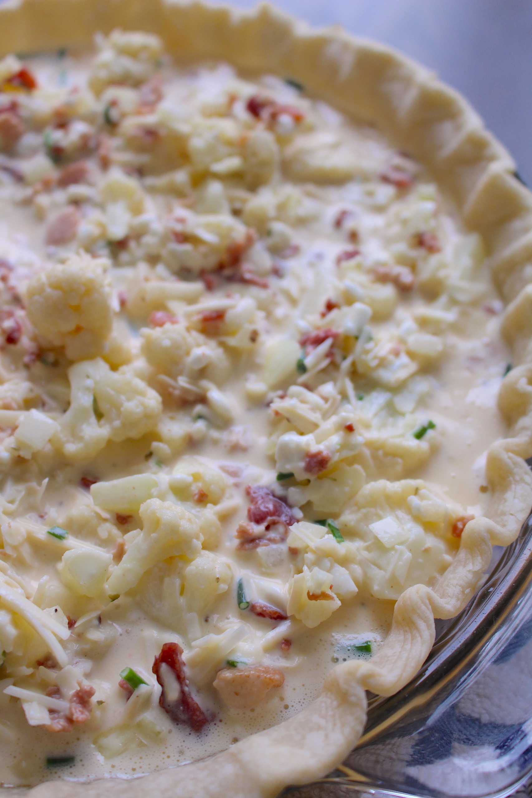 Cauliflower bacon quiche 3-min