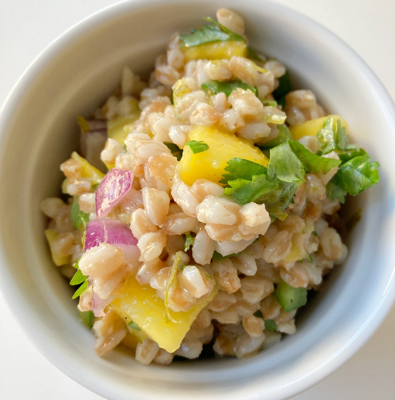 Mango Barley Salad