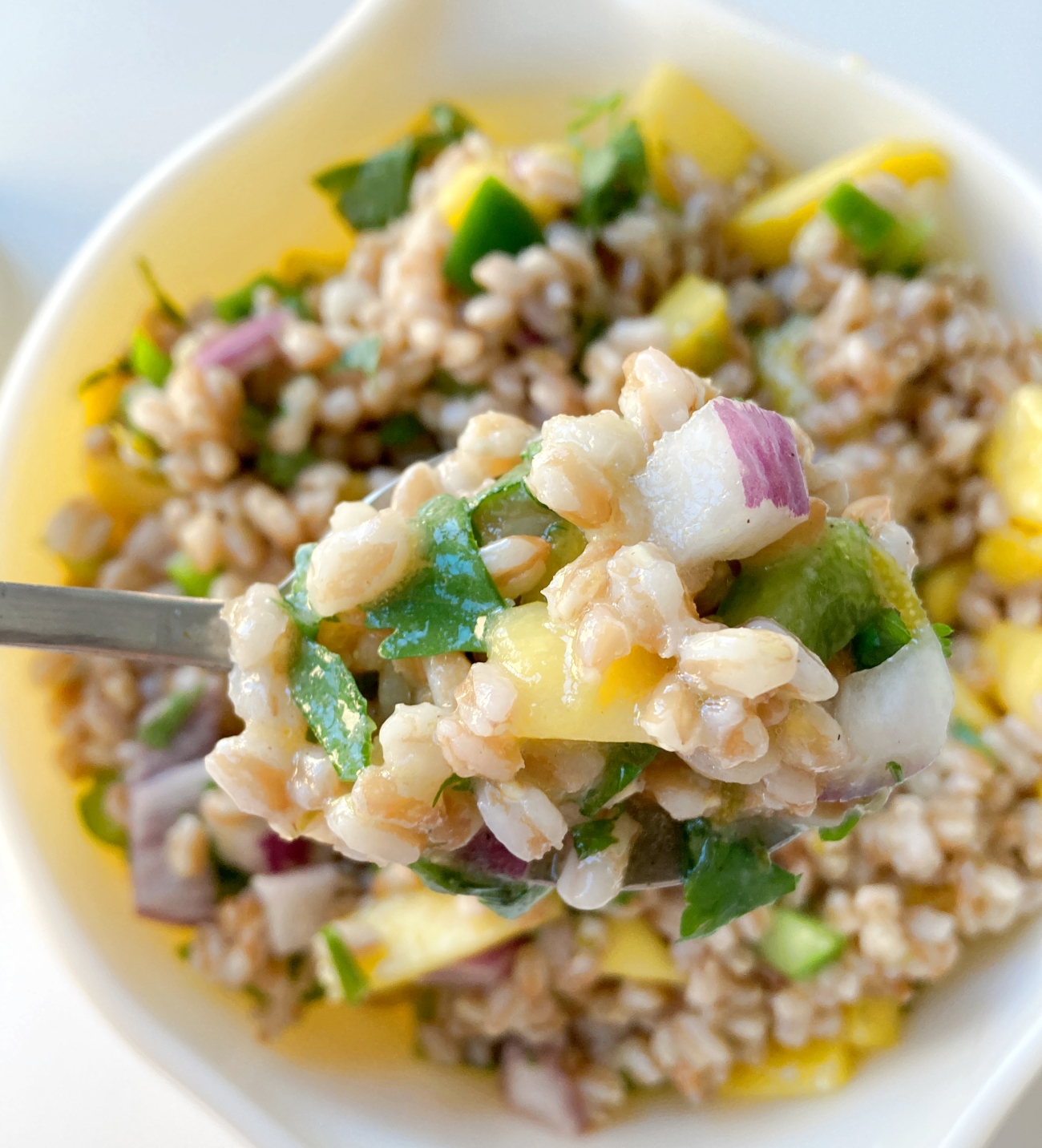 Mango Barley Salad
