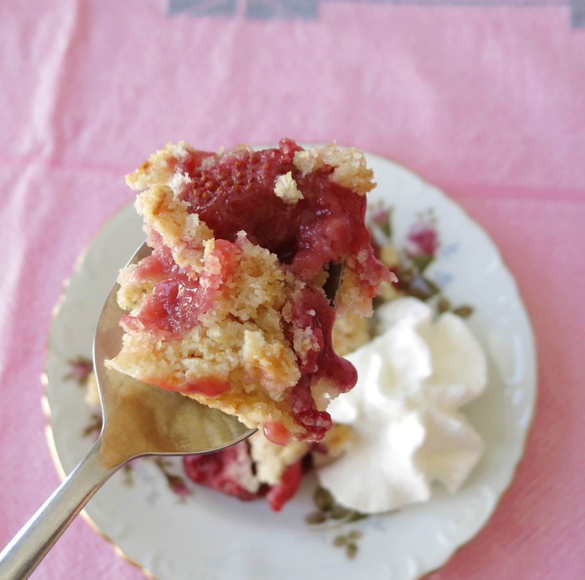 Strawberry Cobbler Dump Cake