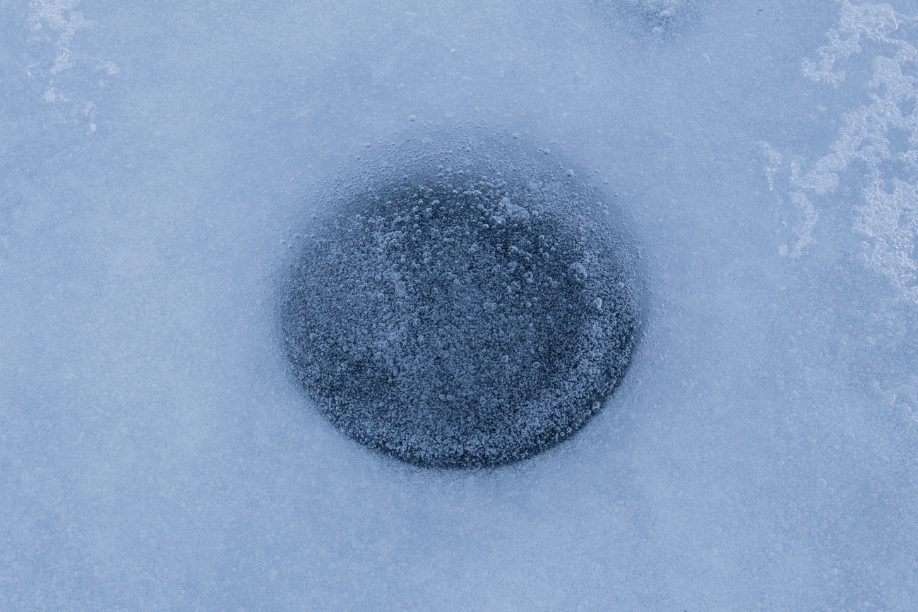 ice fishing hole