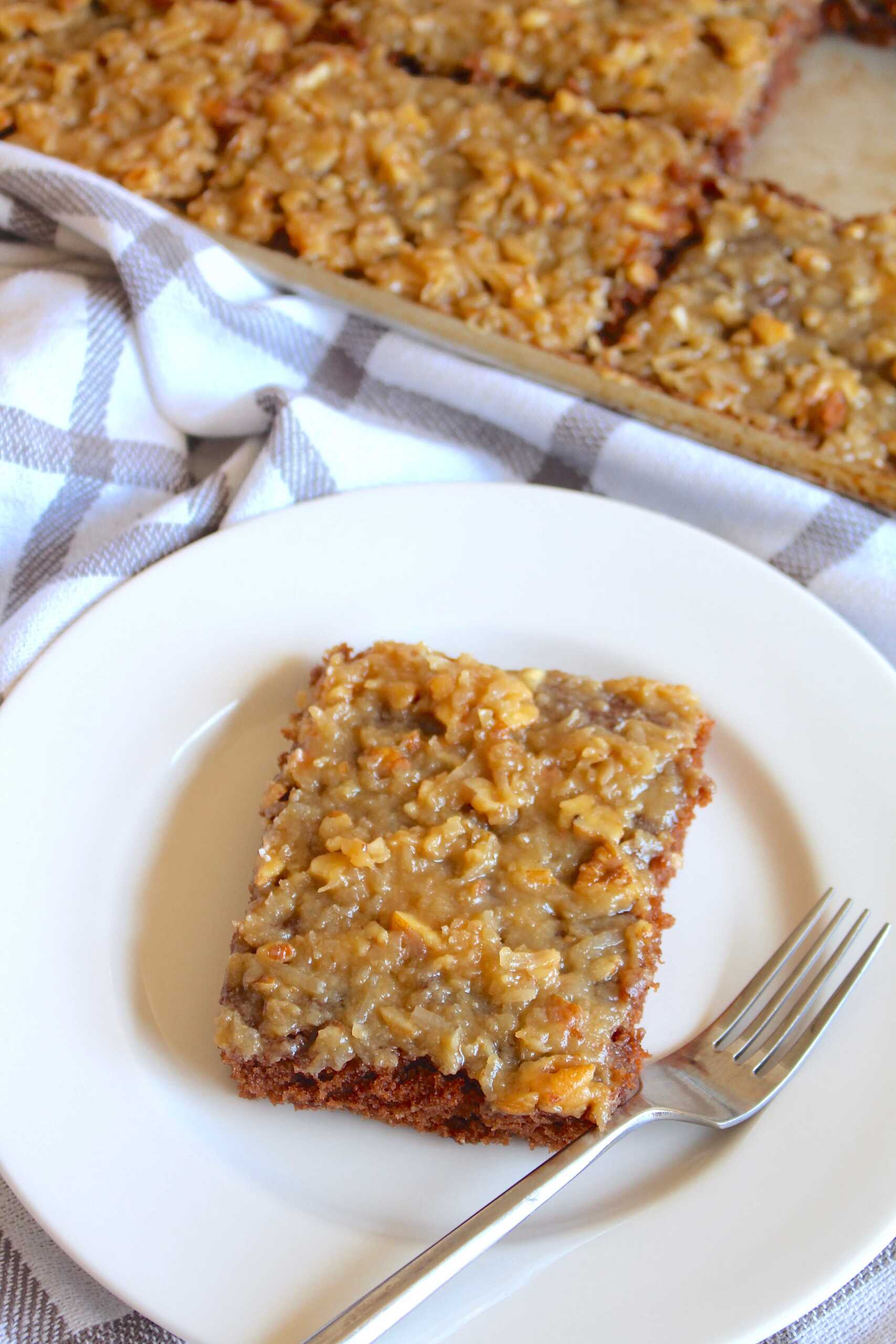 German Chocolate Sheet Cake 7-min