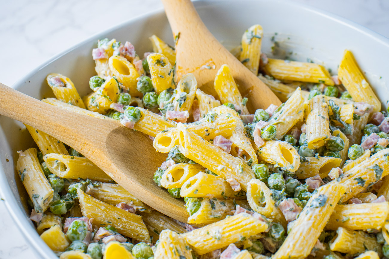 Ham and Pea Pasta Salad
