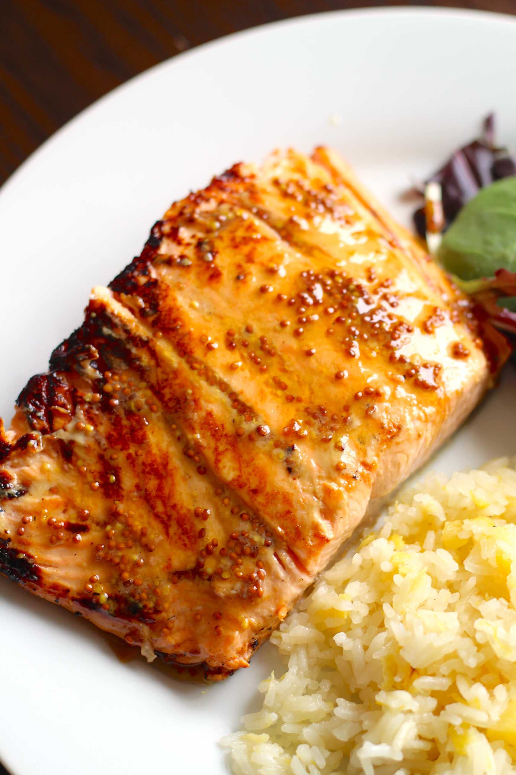 Honey Mustard Salmon 4-min