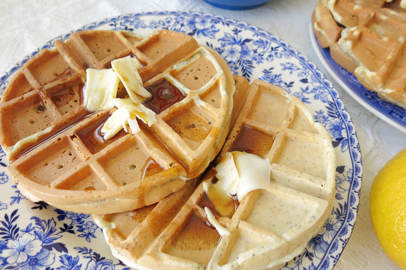 Lemon Poppy Seed Waffles