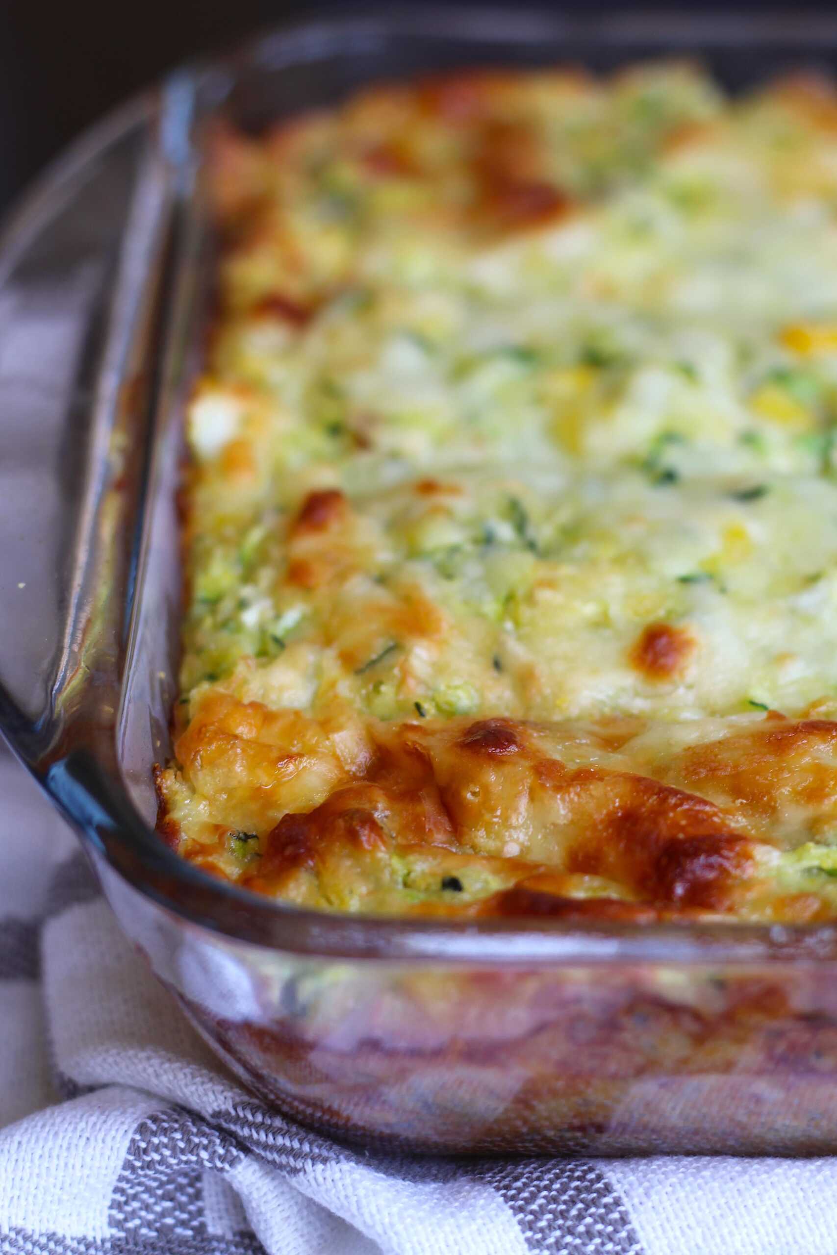 Zucchini Corn Bread Casserole 7-min