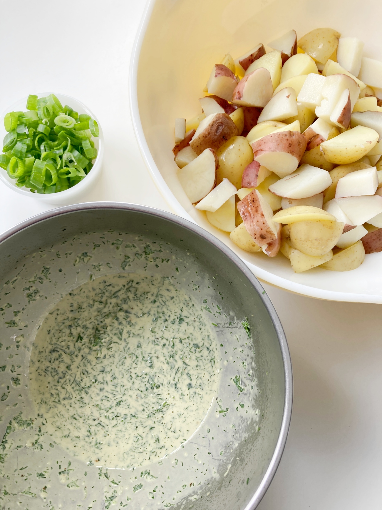 Herbed Tahini Potato Salad