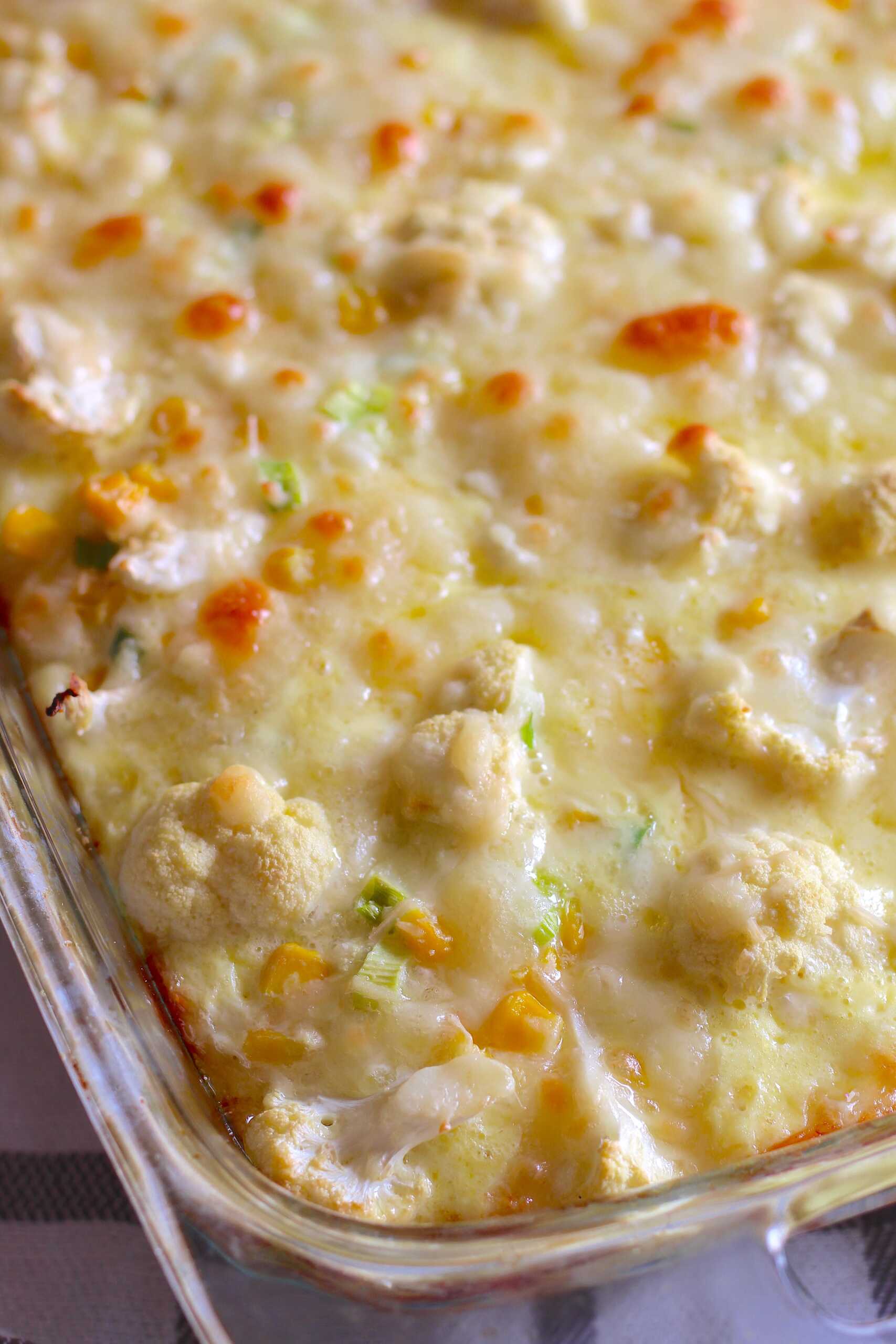 Cauliflower Corn Casserole 3-min