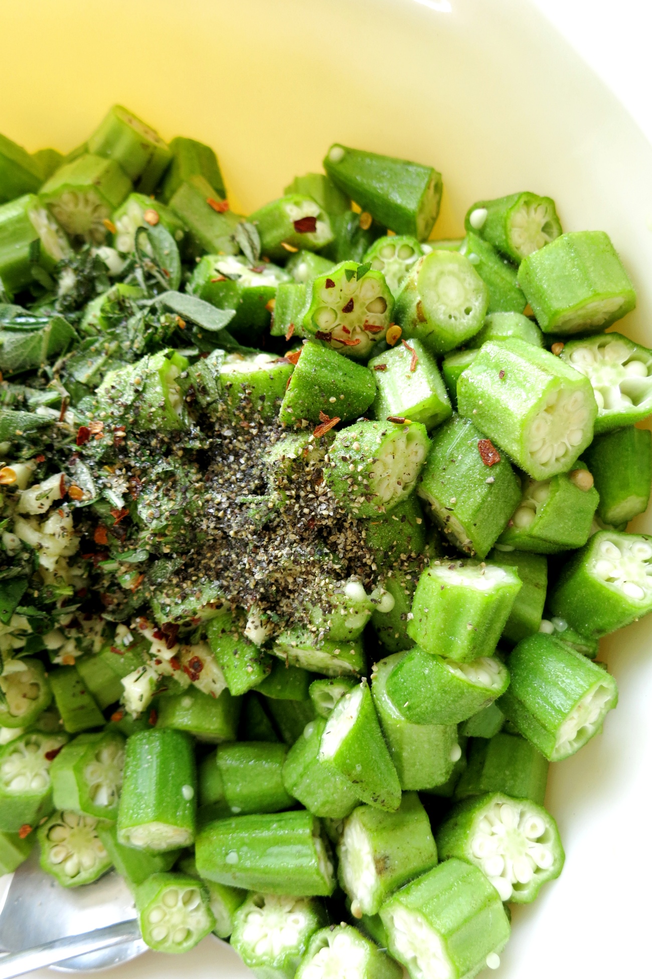 Garlic Roasted Okra