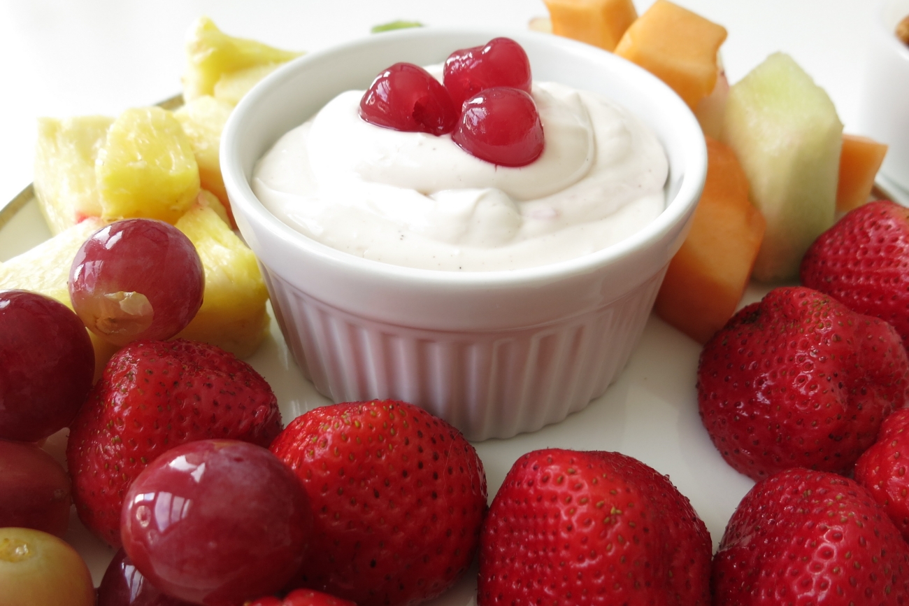 Maraschino Cherry Fruit Dip