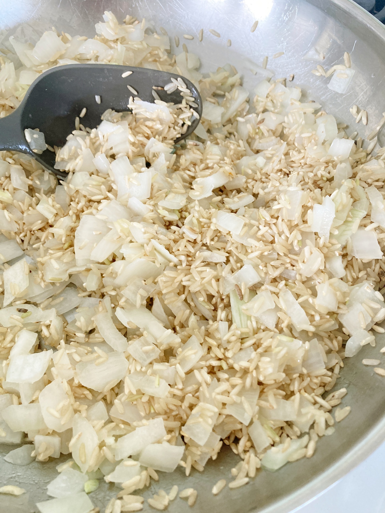 Cheesy Broccoli Brown Rice