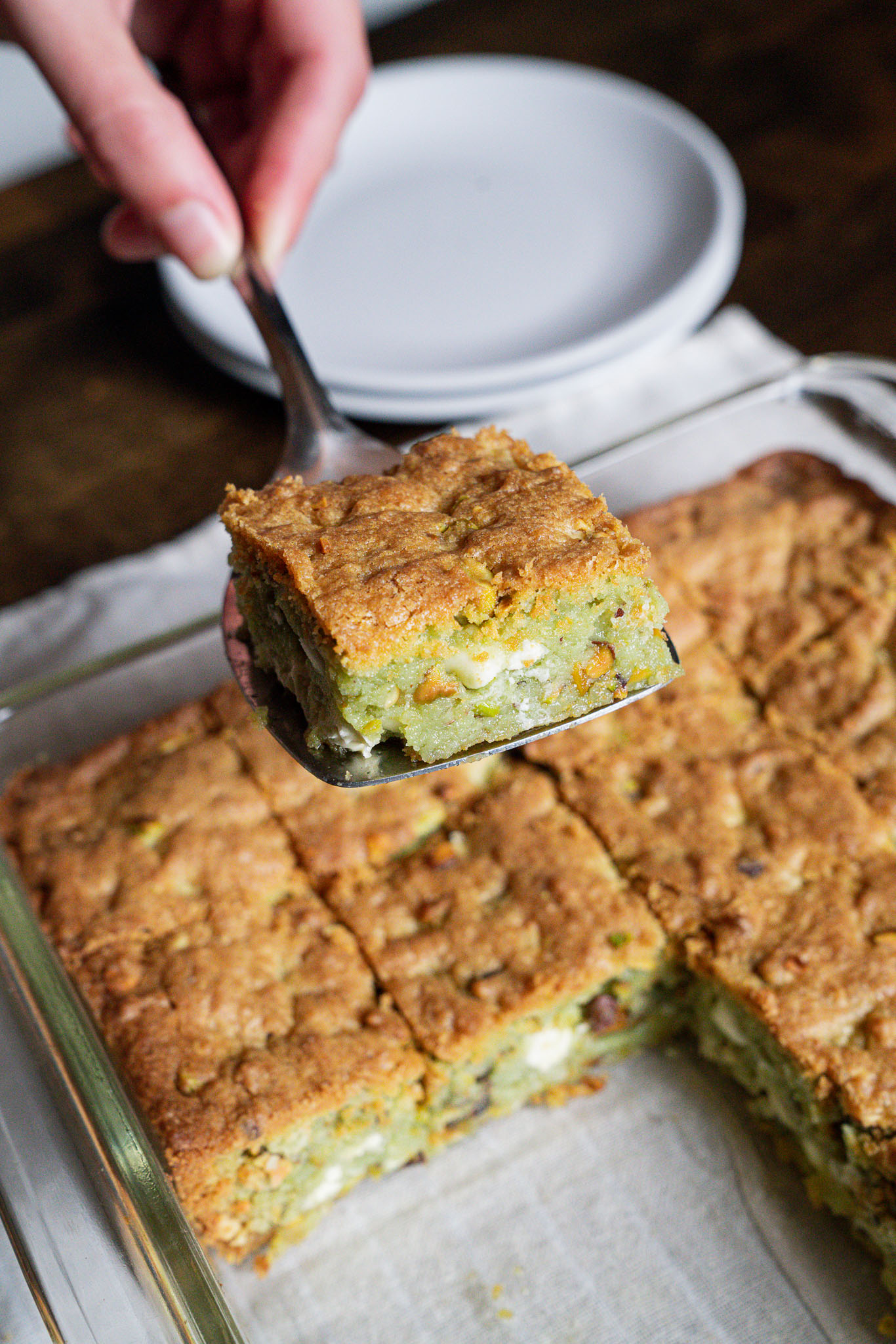 Pistachio Blondies Veri-11