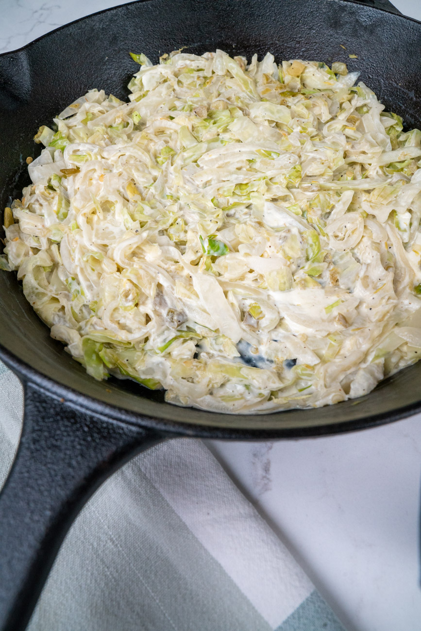 Hurry Up Skillet Cabbage
