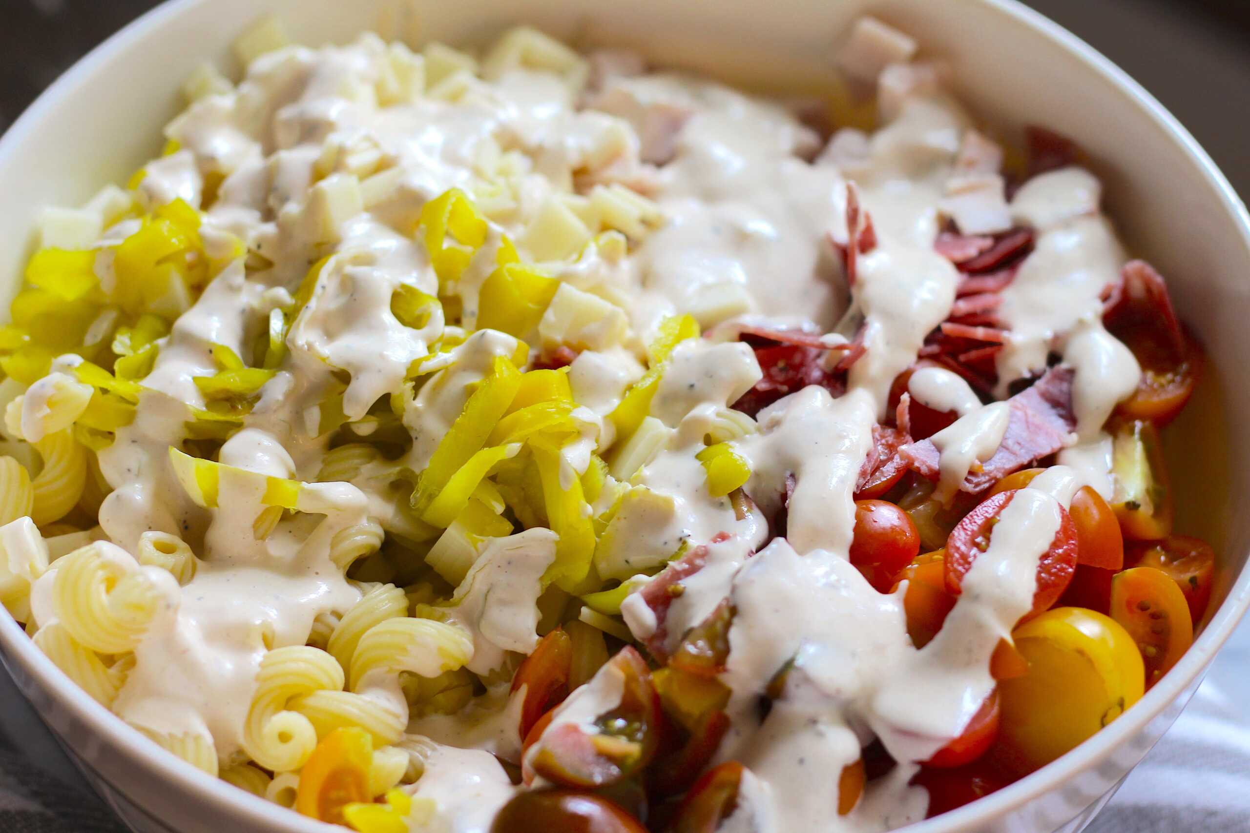 Italian Grinder Pasta Salad 3-min