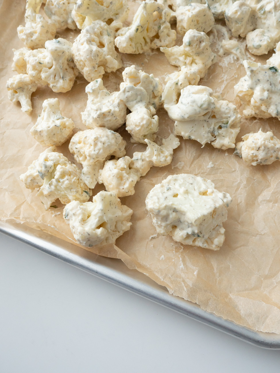Roasted Ranch Cauliflower