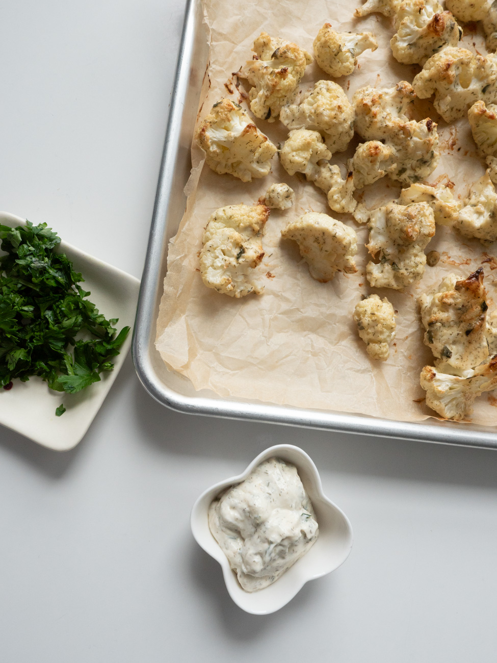 Roasted Ranch Cauliflower