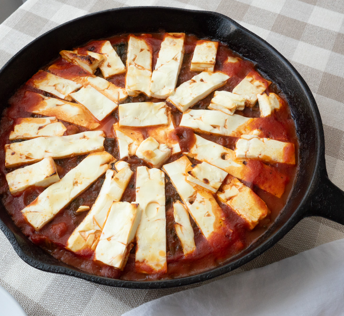 Baked Feta with Chickpeas