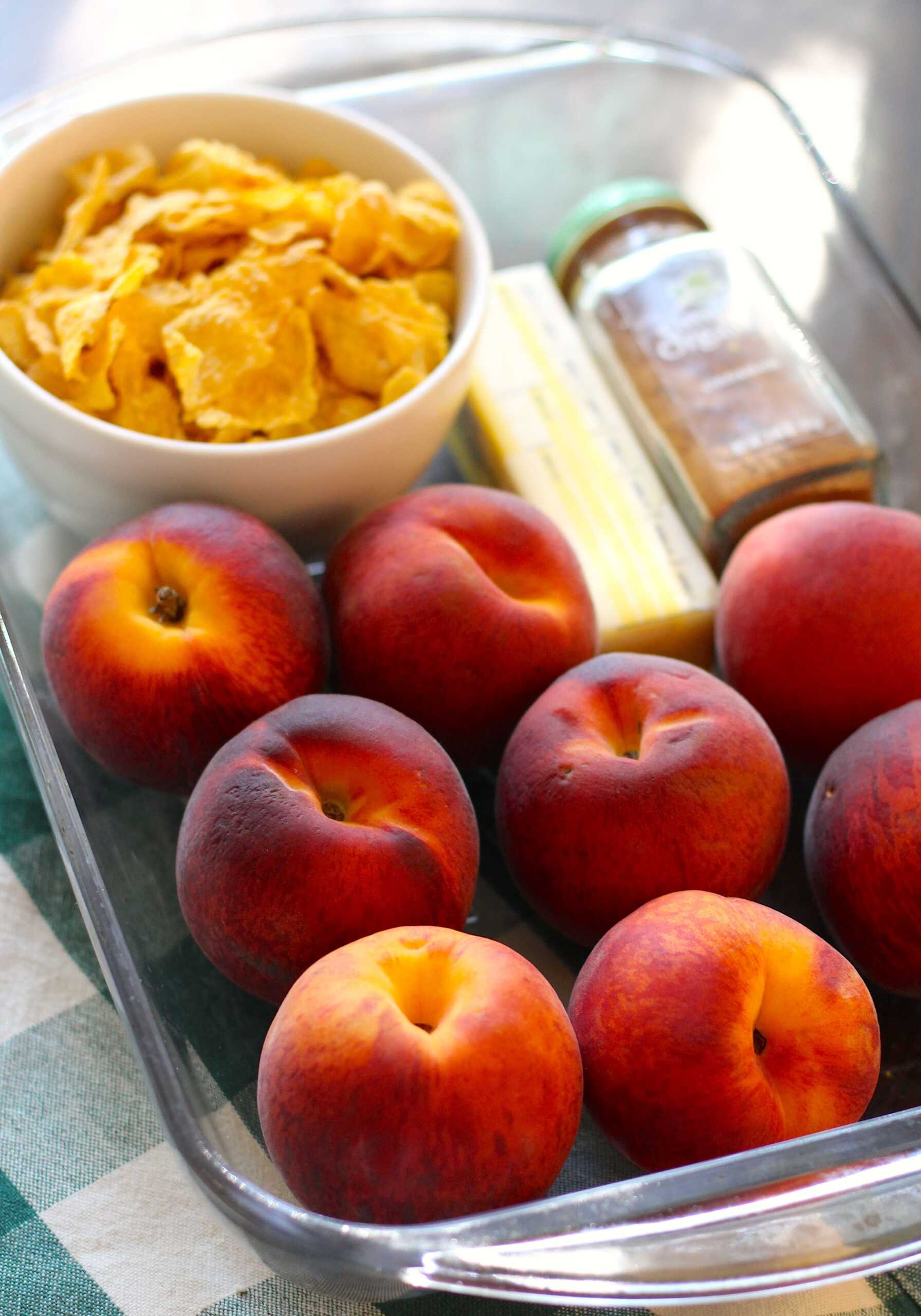 Peach Cornflake Cobbler 1-min