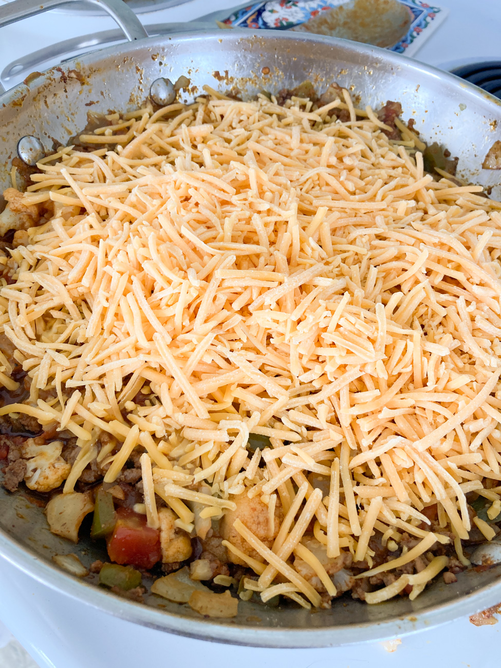 Tex-Mex Beef Cauliflower Skillet